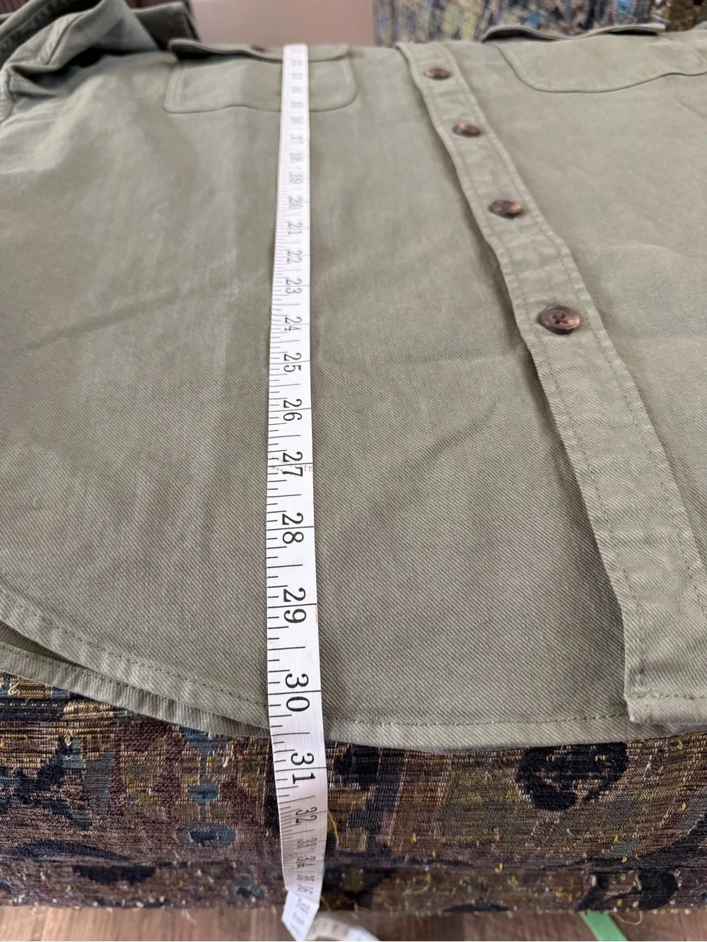 J.Crew Men’s Utility Workshirt Olive Green NWT Size Large